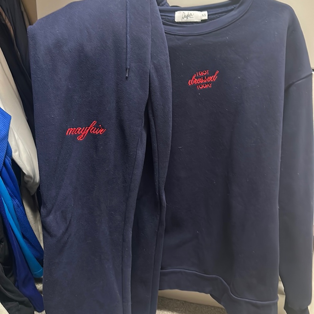 Mayfair I got dressed sweatsuit XS/S